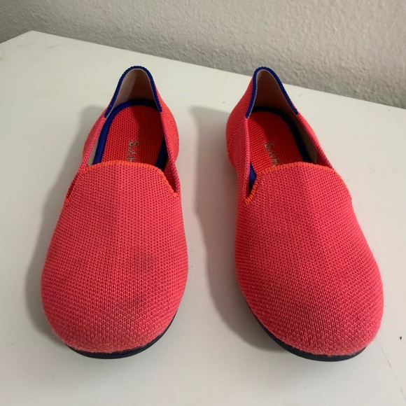 Rothy's Bold Pink and Blue Loafers - Picture 2 of 8
